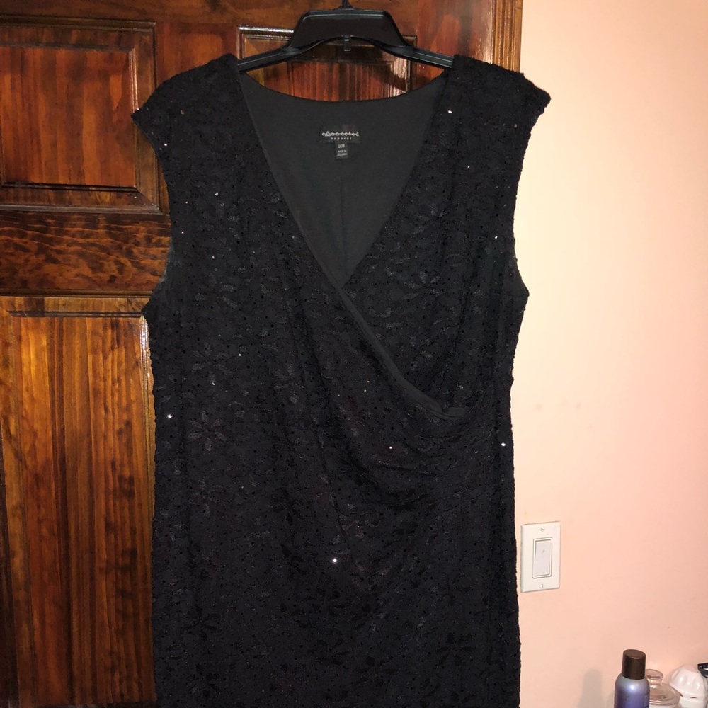 Sequenced black dress